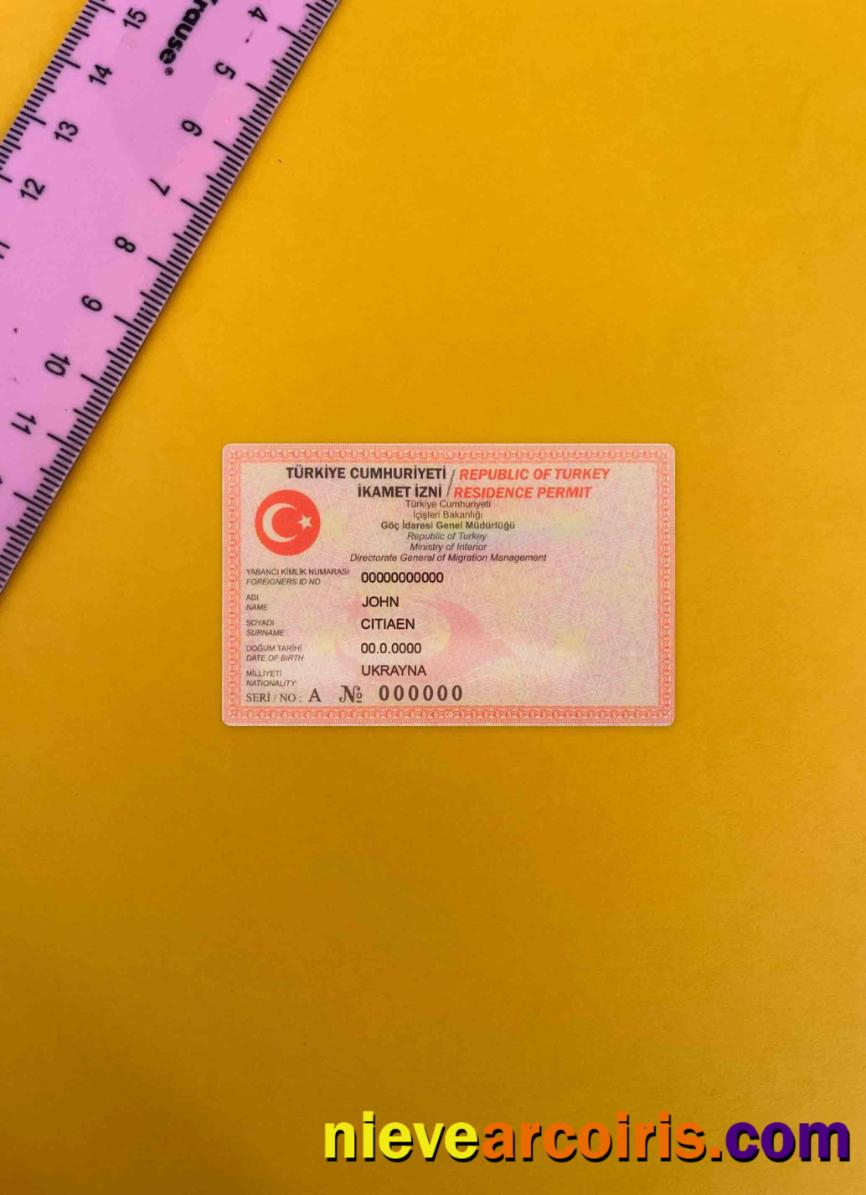 Turkey residence permit (version 2) photolook